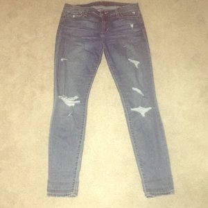 Joe’s Jeans Distressed Light Blue Skinny